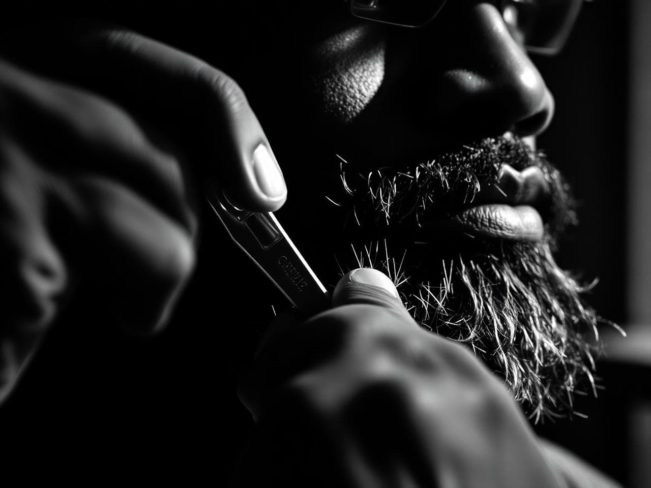 Master barber at work
